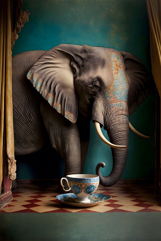 "Der Elefant und das Prozellan"