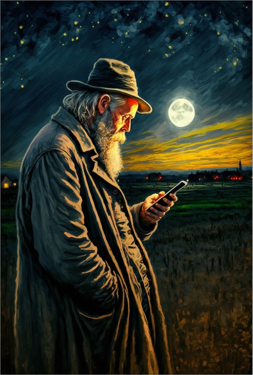 Mann mit Smartphone